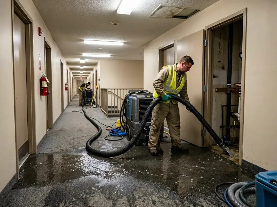 multi-unit-apartment-hallway-f-005 — frequently asked questions, Emergency Burst Pipe Water Extraction & Removal in Lloyd Ha…